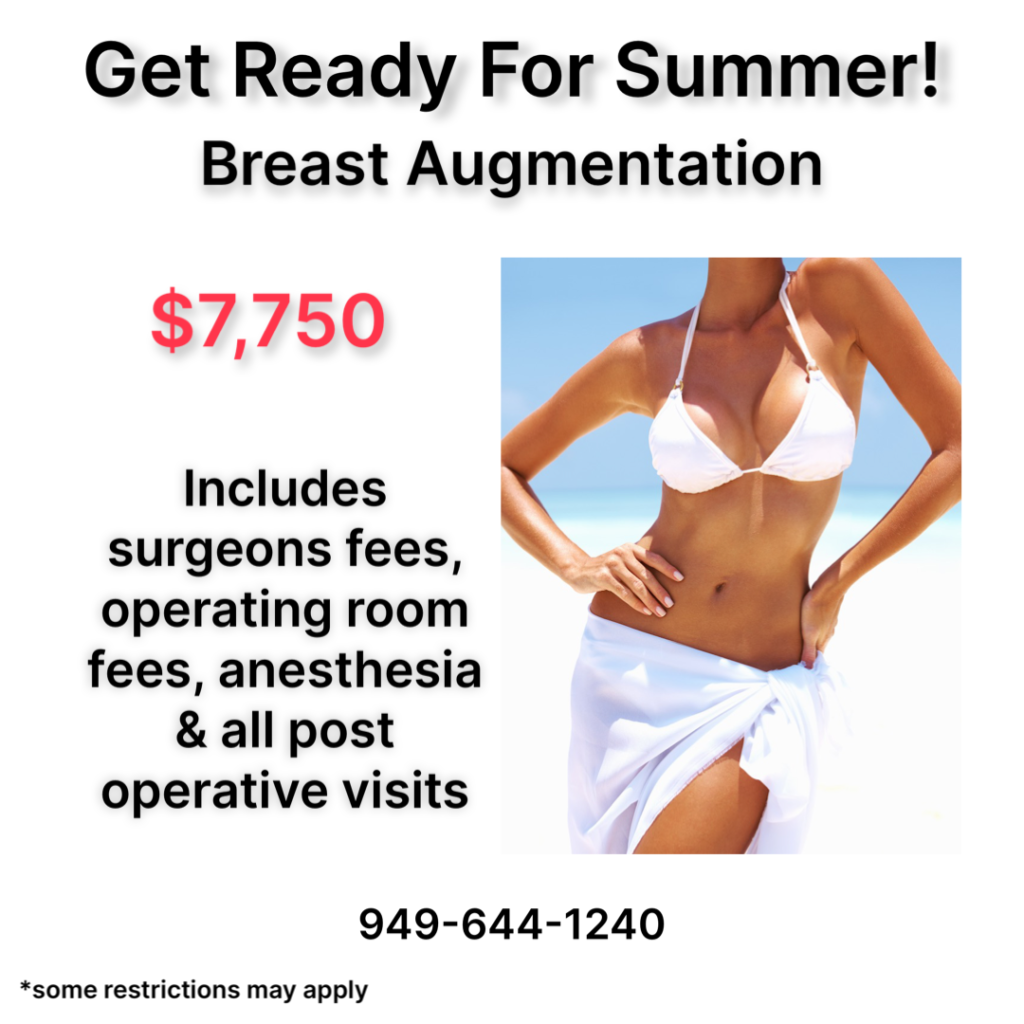 Newport beach summer special Breast Augmentation offer